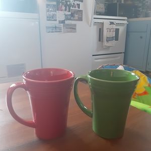 Fiestaware latte coffee mugs